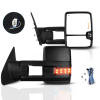 Tow Mirrors Pair for 2007-2021 Toyota Tundra Sequoia Power Heated Turn Signal Backup Light Blind Spot Monitoring
