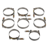 Polished 3" Intercooler Pipe Boot Kit for 2002-2004 Chevy GMC 6.6L LB7 Duramax Diesel 2500HD 3500