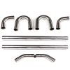 8 X 2.5" Stainless Steel T304 DIY Custom Mandrel Exhaust Pipe Straight & Bend Kits