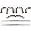 3" 76mm DIY Custom Mandrel Exhaust Pipe Straight & Bend Kit T304 Stainless Steel