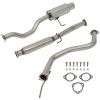 1992-2000 Honda Civic 1.6L 4" Rolled Muffler Tip 2.25" Stainless Catback Exhaust System