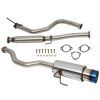 1992-2000 Honda Civic 1.5L 1.6L 4.5" Rolled Burnt Tip Muffler Catback Exhaust System