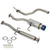 1992-2000 Honda Civic 1.5L 1.6L 4.5" Rolled Burnt Tip Muffler Catback Exhaust System