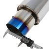 1992-2000 Honda Civic 1.5L 1.6L 4.5" Rolled Burnt Tip Muffler Catback Exhaust System
