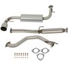 1988-1991 Honda CRX 1.5L 1.6L 4.5" Burnt Tip Muffler Catback Exhaust System