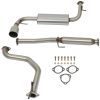 1988-1991 Honda CRX 1.5L 1.6L 4.5" Burnt Tip Muffler Catback Exhaust System