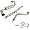 1988-1991 Honda CRX 1.5L 1.6L 4.5" Burnt Tip Muffler Catback Exhaust System