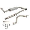 1988-1991 Honda CRX 1.5L 1.6L 4" Rolled Muffler Tip Catback Exhaust System
