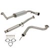 1988-1991 Honda CRX 1.5L 1.6L 4" Rolled Muffler Tip Catback Exhaust System