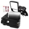 Tow Mirrors Chrome Pair for 1999-2007 Ford F250 F350 F450 550 Super Duty Excursion Power Heated Turn Signal Arrow Lamp