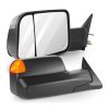 Tow Mirrors Pair for 1998-2002 Dodge Ram 1500 2500 3500 Power Heated Turn Signal