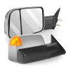 Towing Mirror Chrome Pair for 1998-2002 Dodge Ram 1500 2500 3500 Power Heated Turn Signal