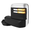 Tow Mirrors Chrome Pair for 2019-2022 Chevy Silverado 1500 Power Heated Turn Signal Puddle Clearance Lamp
