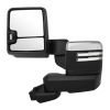 Tow Mirrors Chrome Pair for 2019-2022 Chevy Silverado 1500 Power Heated Turn Signal Puddle Clearance Lamp