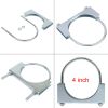 4" U BOLT CLAMP Saddle Style 5/16" Rod Economy Exhaust Clamp Mild Steel