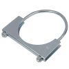 4" U BOLT CLAMP Saddle Style 5/16" Rod Economy Exhaust Clamp Mild Steel
