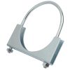 4" U BOLT CLAMP Saddle Style 5/16" Rod Economy Exhaust Clamp Mild Steel