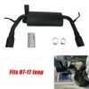 Axle Back Catback Exhaust System 4 inch Dual Tip for 2007-2017 Jeep Wrangler JK 2/4DR Flat Black