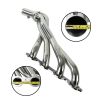 Long Tube Exhaust Header with Y-Pipe for 14-17 Chevy GMC Silverado Sierra 5.3L 6.2L V8