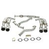 Catback Exhaust System 4" Quad Muffler Tip for 2015-2021 Subaru WRX/STI