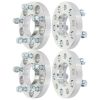 4Pcs 20mm 5Lug 5x4.5 Wheel Spacers 70.5mm 14x1.5 for 15-23 Ford Explorer GT Mustang 20-23 Lincoln Aviator