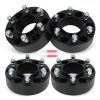 4pcs 2 inch Wheel Spacers 6x135 14x1.5 Studs 2" Thick For 2015-2023 Ford F150 Lincoln Navigator Black Wheel Spacer