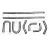 2 Inch DIY Custom Exhaust Pipe Kit Stainless Mandrel Bend Tube Straight U-Bend Universal 8PCS