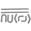 3 Inch DIY Custom Exhaust Pipe Kit Stainless Mandrel Bend Tube Straight U-Bend Universal 8PCS