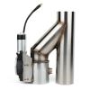 Universal 2Pcs 2.5" Electric Exhaust E-cut Out Valve Catback Single Y Pipe with Controller Remote Kit 3.7L