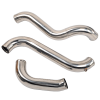 Polished 3" Intercooler Pipe Boot Kit for 2011-2016 GMC Chevy 6.6L LML Duramax 2500HD 3500HD