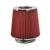 Washable 5.5" Height Round Tapered Clamp-On Air Intake Filter Universal for 3" 3.5" 4"