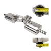Stainless Catback Exhaust 3" Dual Tip Muffler for 97-04 Porsche Boxster/S 986 M96