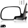 Side View Mirror For 99-06 Chevrolet Silverado 1500 GMC Sierra 1500 Black Left