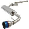 Muffler Catback Exhaust System w/ 4" Burnt Tip for 1988-1991 Honda CRX 1.5L
