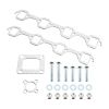 FOR 1982-1993 MUSTANG 5.0 V8 STAINLESS T4 RACING TURBO MANIFOLD EXHAUST + CROSS PIPE