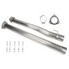 2011-2017 Ford Powerstroke 6.7L Diesel F250 F350 F450 F550 Super Duty 4.0" Cat & DPF Delete Pipe with Bolt Kit