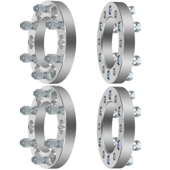4Pcs 1" 6x5.5 Wheel Spacers 108mm 12x1.25 for 97-10 INFINITI QX4 QX56 86-24 Nissan Armada Frontier Pathfinder Pickup TITAN Xterra
